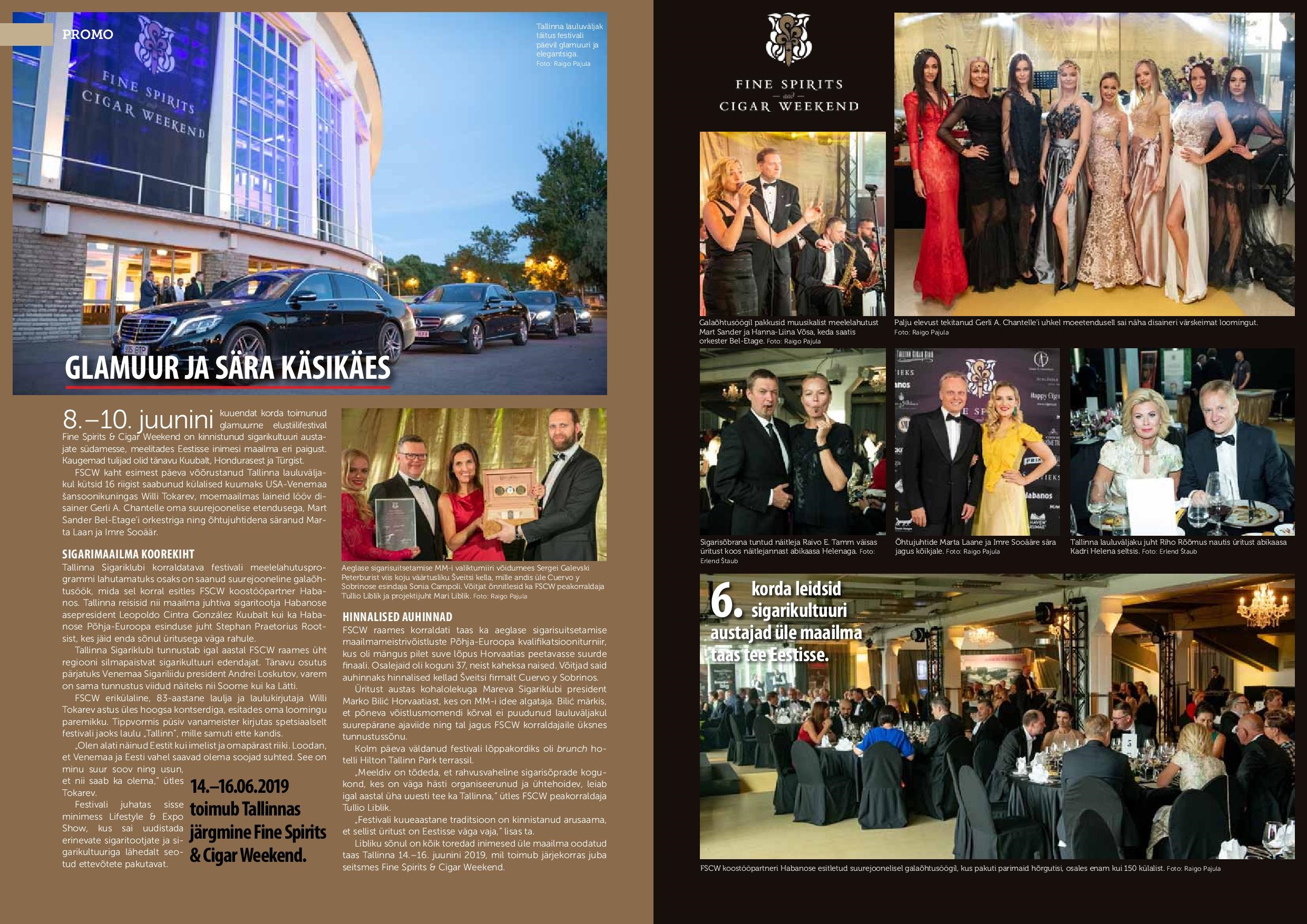 Magazine Pulss covered the Fine Spirits & Cigar Weekend